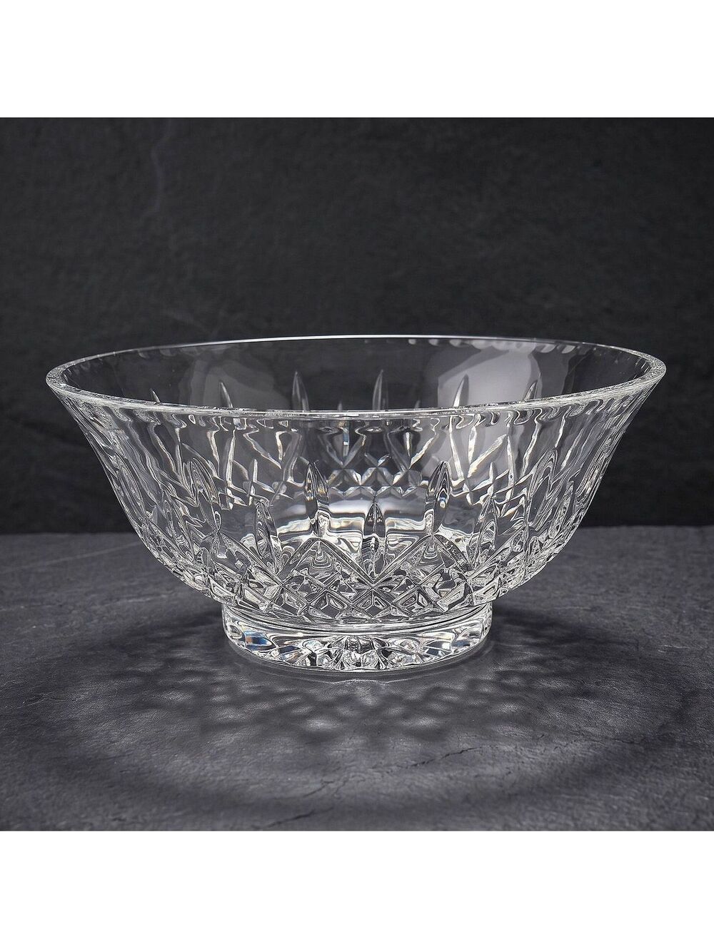 Vintage Rogaska Hamilton Crystal Serving Bowl Round Footed 9" Signed Slovenia